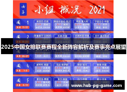 2025中国女排联赛赛程全新阵容解析及赛事亮点展望