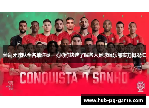 葡萄牙球队全名单详尽一览助你快速了解各大足球俱乐部实力概况汇 葡萄牙球队全名单详尽一览助你快速了解各大足球俱乐部实力概况汇