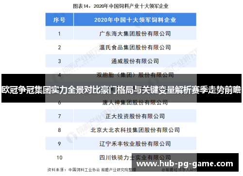 欧冠争冠集团实力全景对比豪门格局与关键变量解析赛季走势前瞻